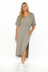 laisva suknele midi taupe M822