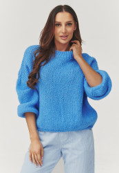 megztinis moteriskas oversize blue jeans C37