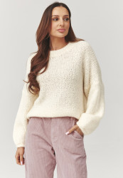 megztinis moteriskas oversize blue ekriu C37