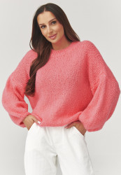 megztinis moteriskas oversize malinowy C37