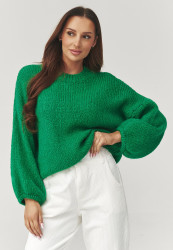 megztinis moteriskas oversize zalias C37