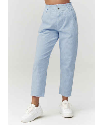 Kordas bikses ar augstu jostasvietu zilas C33