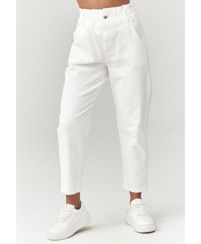 kelnes sztruksowe su wysokim stanem ekriu C33