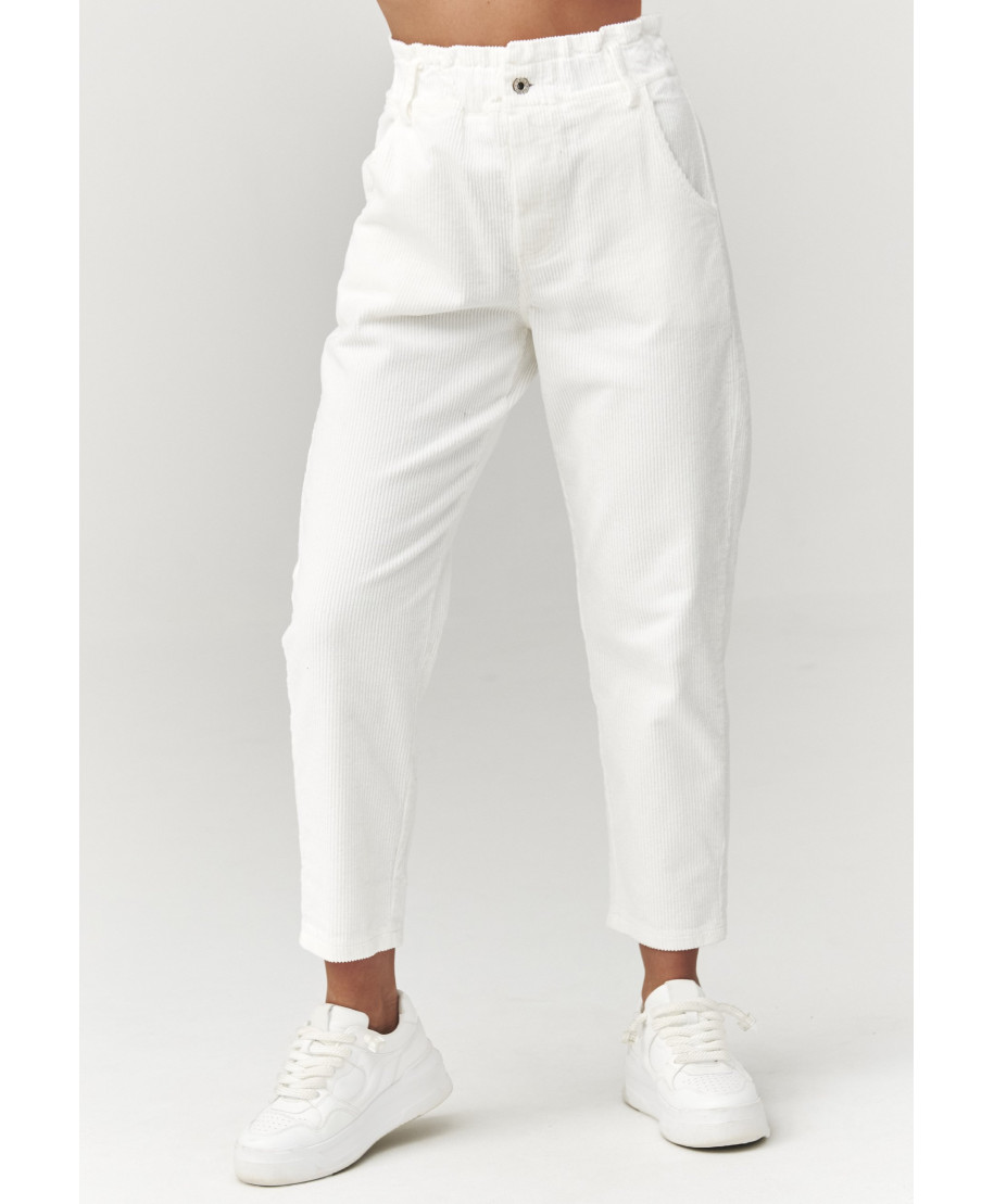 kelnes sztruksowe su wysokim stanem ekriu C33