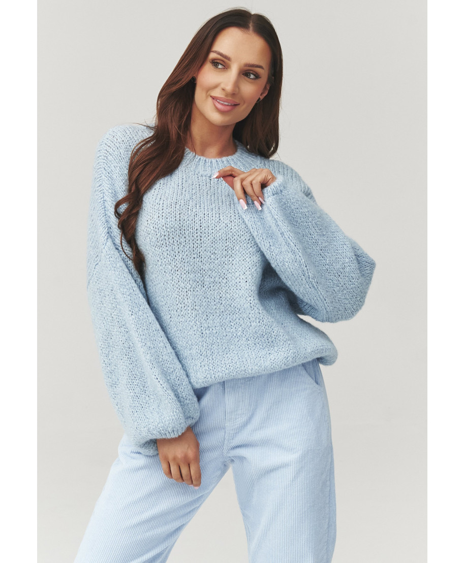 Džemperis sievietēm oversize zils C37