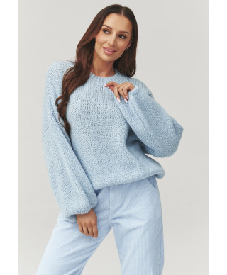 Džemperis sievietēm oversize zils C37
