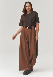 Eleganckie placios kelnes su zakładkami kupranugarinis C34