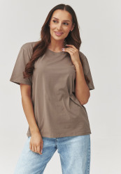 klasikinis t-shirt moteriskas moka C41