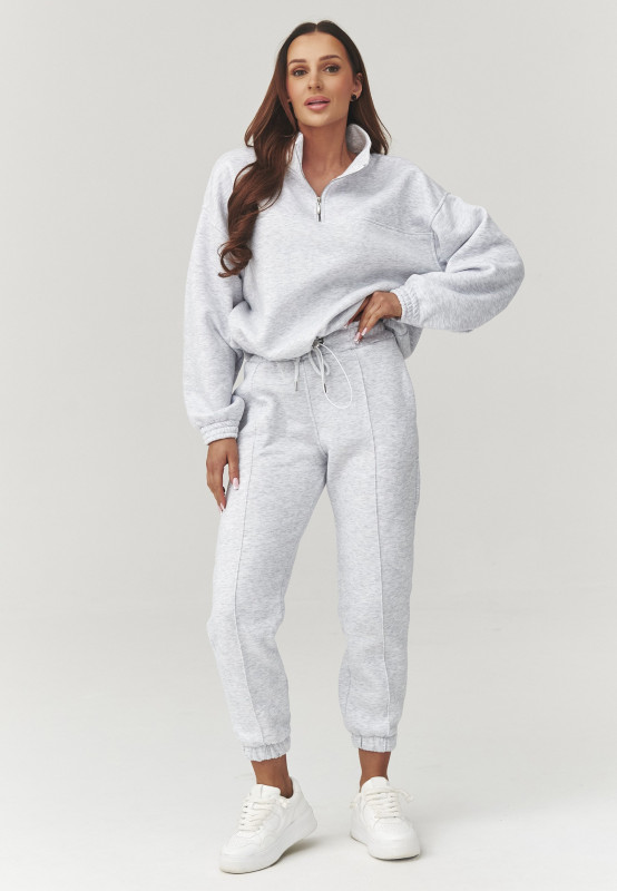 komplektas dresowy moteriskas pilkas melanzas A13