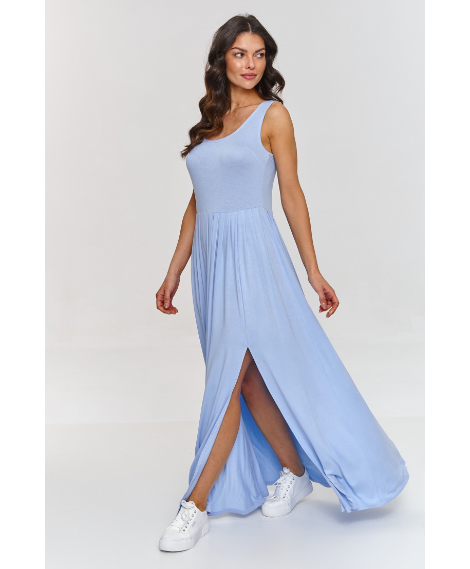 elegantiska suknele maxi su zakładkami zydra M874