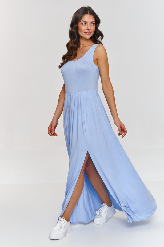 elegantiska suknele maxi su zakładkami zydra M874