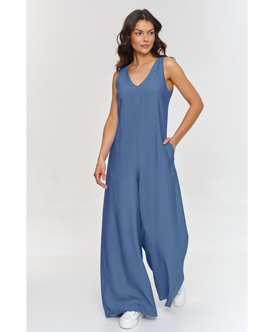 elegantiskas kombinezonas su iskirpte  serek blue jeans M882