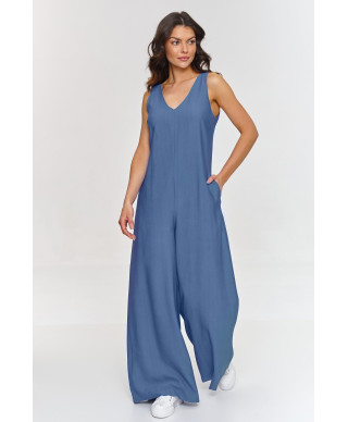 elegantiskas kombinezonas su iskirpte  serek blue jeans M882