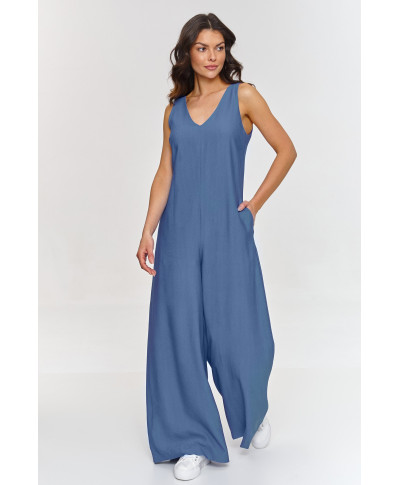 elegantiskas kombinezonas su iskirpte  serek blue jeans M882