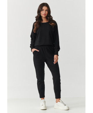 Sporta komplekts brīva piegriezuma melns M888