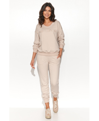 moteriskas komplektas dresowy sviesus beż NU430