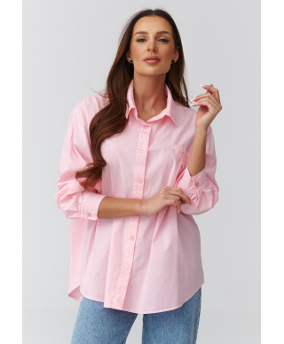 Krekls sieviešu brīva piegriezuma rozā C46