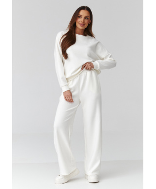 komplektas moteriskas bliuzonas ir kelnes su szeroką nogawką ekriu C42