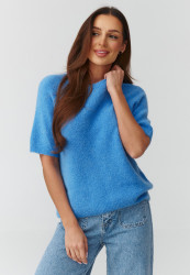 megztinis moteriskas su rankovemis iki łokcia blue jeans C45