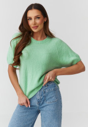 megztinis moteriskas su rankovemis iki łokcia zalias C45