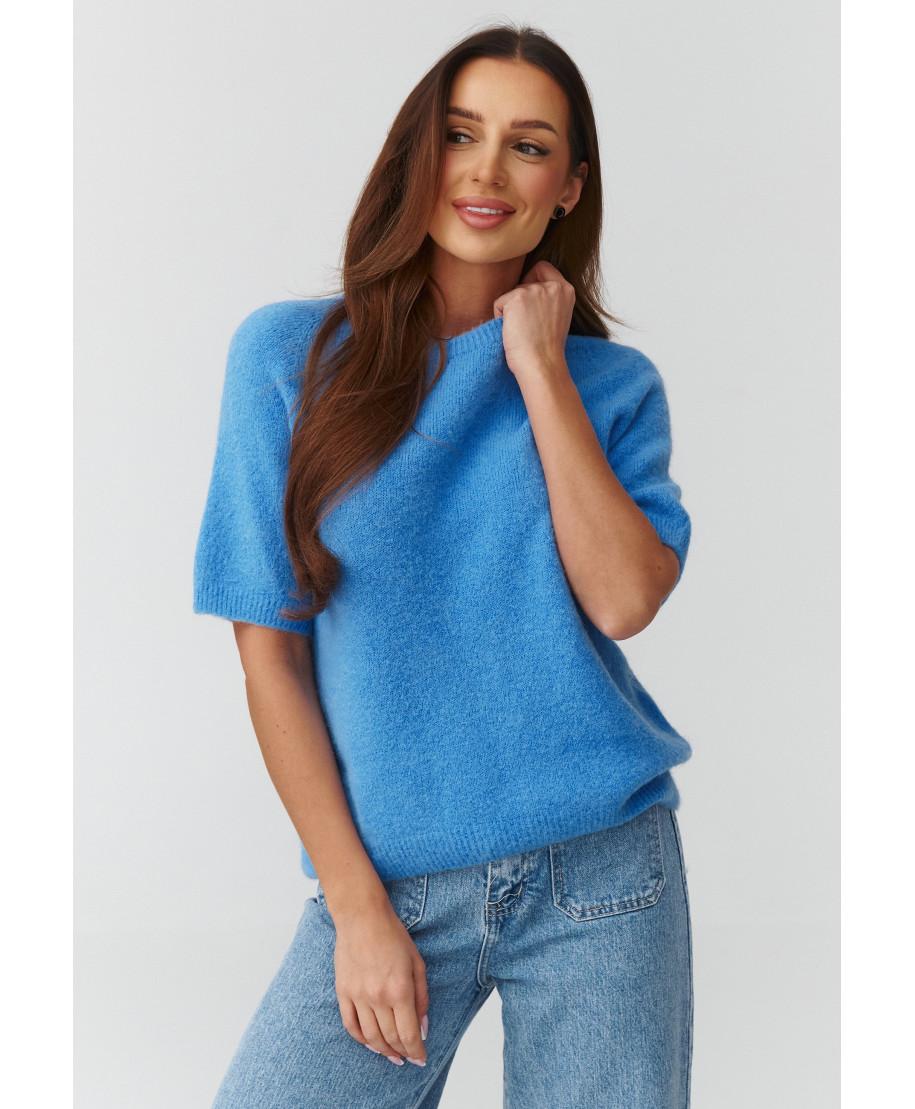 megztinis moteriskas su rankovemis iki łokcia blue jeans C45