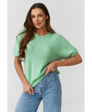 Džemperis sievietēm ar elkoņu garuma piedurknēm zaļš C45