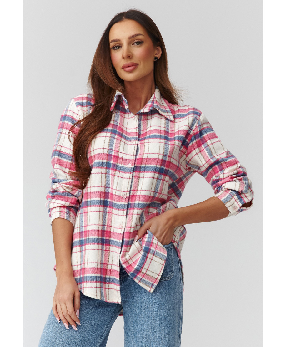 Marškiniai moteriški languoti raštas 7 C35