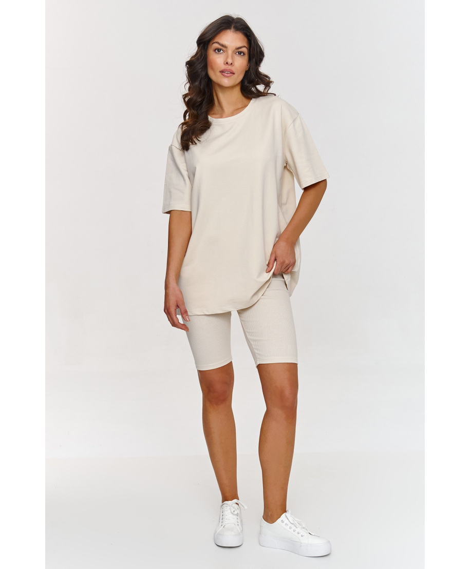 medvilninis komplektas su kolarkami sviesus beż A7