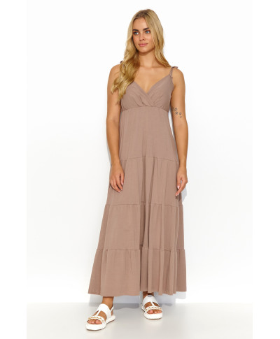 Ilga suknelė su raukiniais moka M821