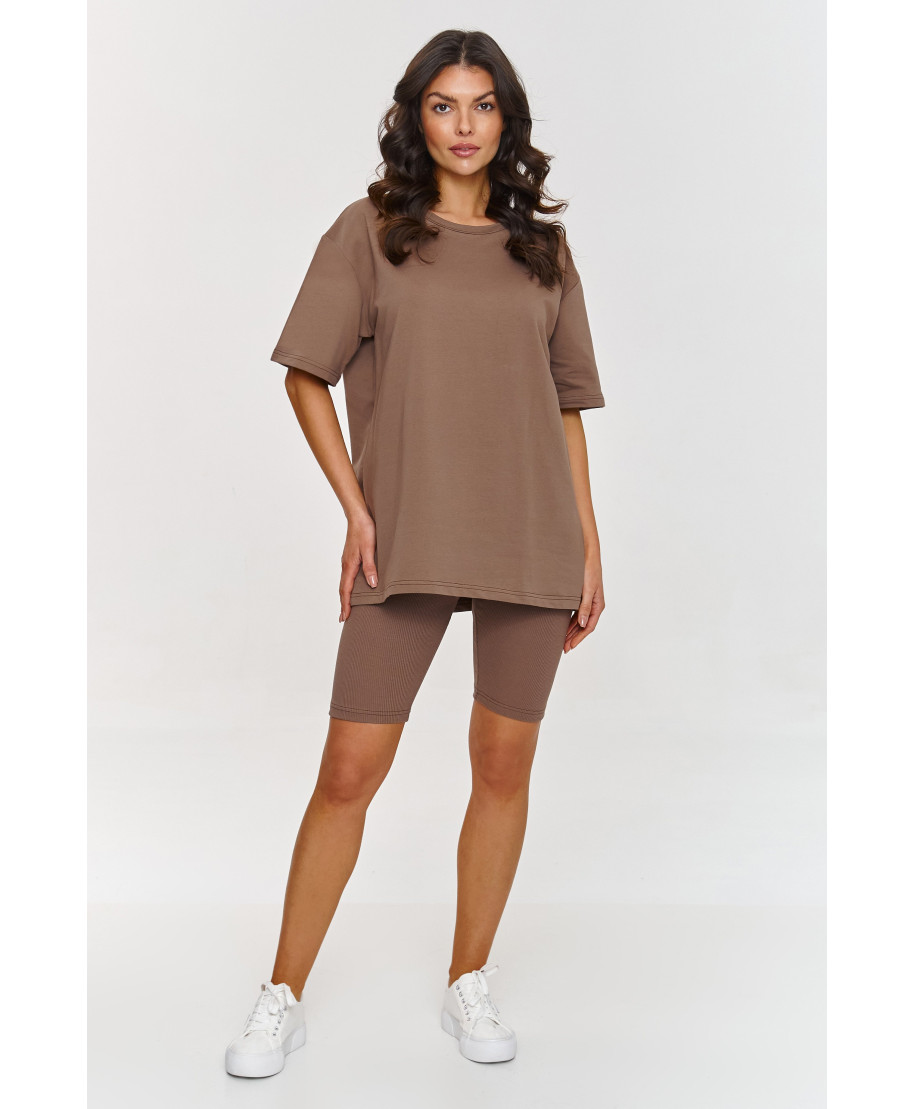 Medvilninis komplektas su dviratininko šortais mokka A7