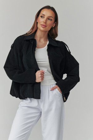 striuke moteriska bomberka juoda C48