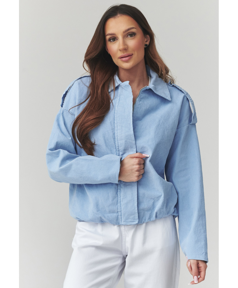 Striukė moteriška bomberis žydra C48