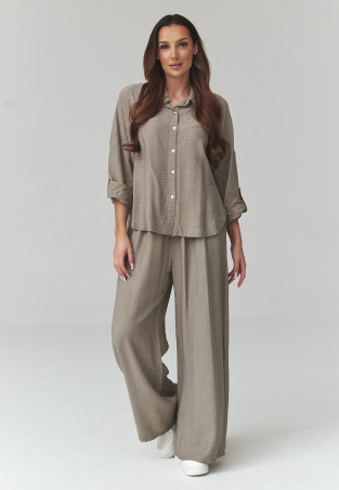 komplektas moteriskas su szerokimi spodniami moka C49