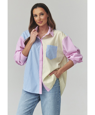 Kolorowa marskiniai moteriska  pastelowe dryziai multikolor C51