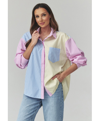 Kolorowa marskiniai moteriska  pastelowe dryziai multikolor C51