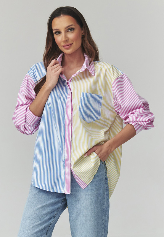 Kolorowa marskiniai moteriska  pastelowe dryziai multikolor C51