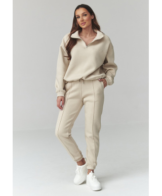 komplektas dresowy moteriskas sviesus beż A13