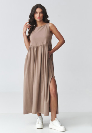 suknele maxi su kisenemis moka M932