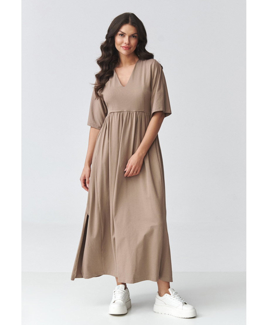 suknele maxi su iskirpte moka M933