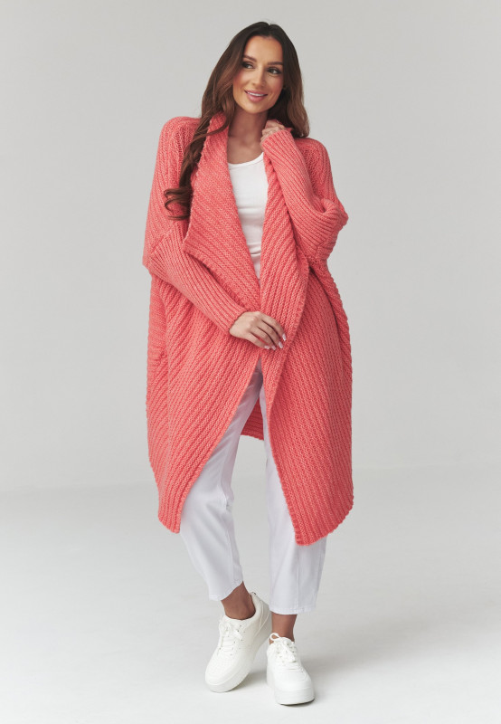 moteriskas megztinis atviras kardiganas marakuja S173