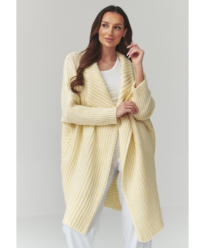 Sieviešu atvērtais kardigans banānu S173