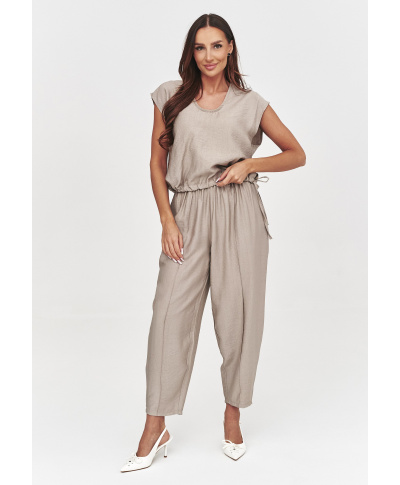 Stylowy komplet damski casual mokka C53