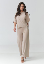 Stylowy komplet damski jasny beż M940