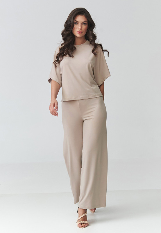 Stylowy komplet damski jasny beż M940