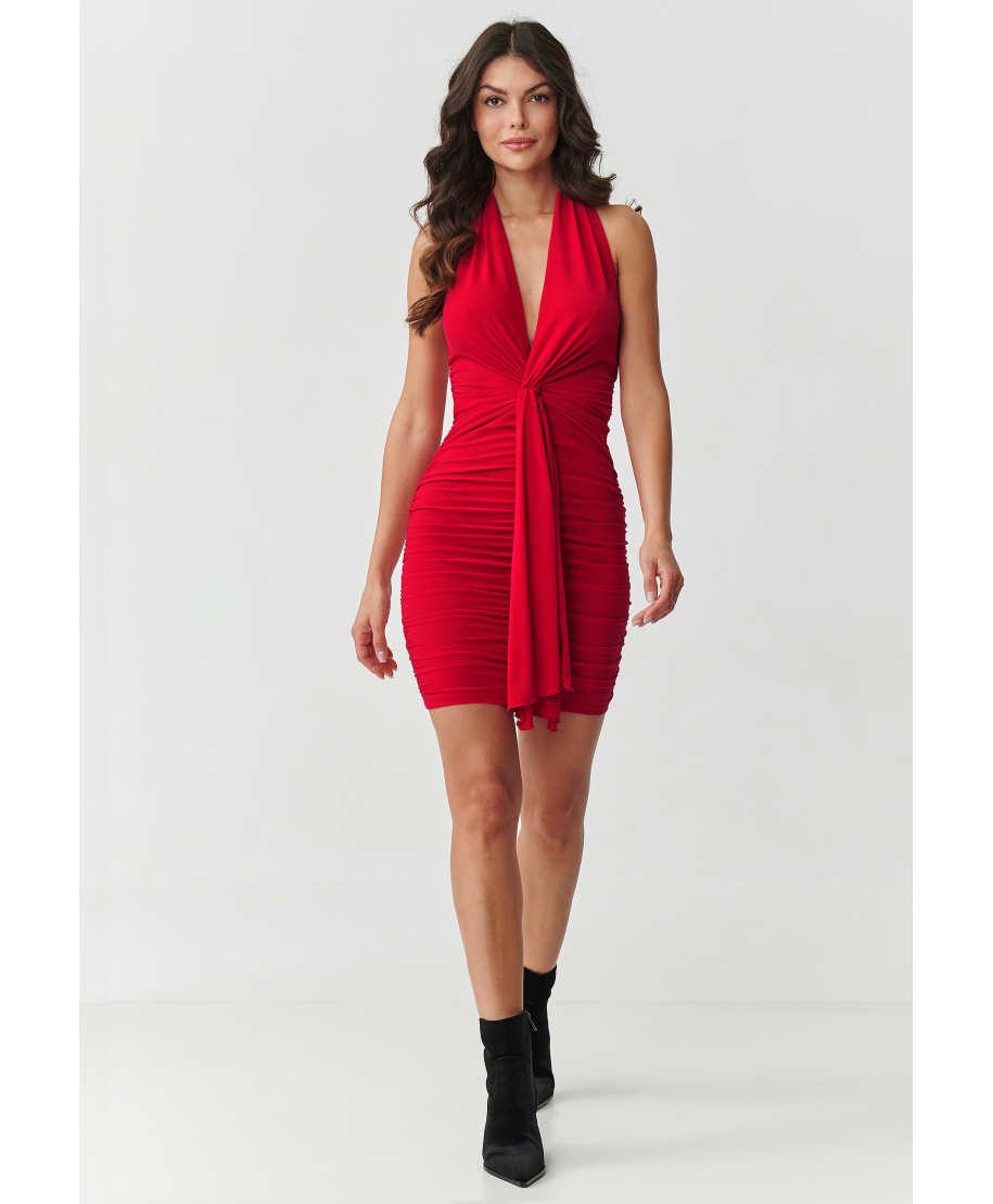 Zmysłowa mini sukienka czerwona M912