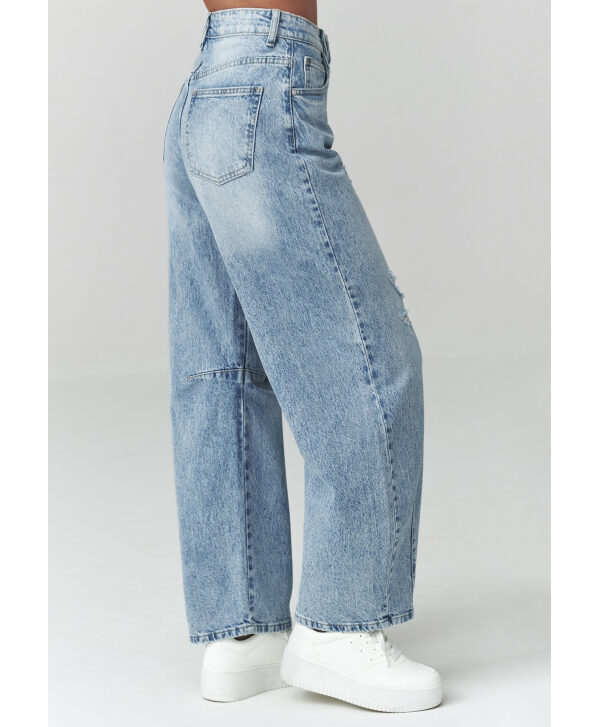 Sieviešu džinsi ar nolietojumiem denim C50
